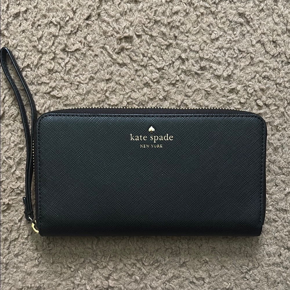 Kate Spade Black Zip-Around Wristlet